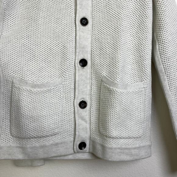 Rag and Bone Cardiff Cardigan Sweater Mens XS White Shawl Collar Button NWOT - Picture 4 of 8